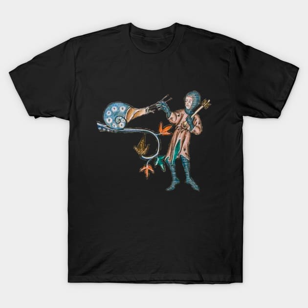 Medieval snail T-Shirt by LordDanix